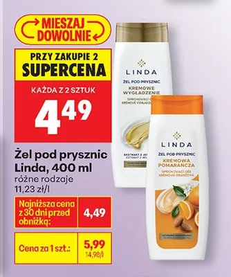 Żel pod prysznic, różne rodzaje promocja w Biedronka