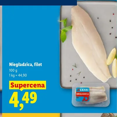 Niegladźica filet Ocean promocja w Lidl