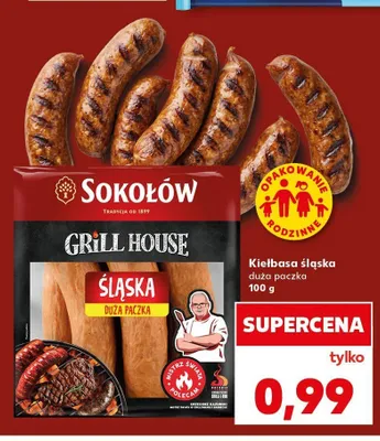 Kiełbasa śląska Sokołów Grill House promocja w Kaufland