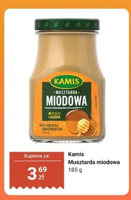 Musztarda miodowa Kamis promocja w Dino