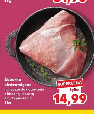 Żeberka ekstramięsne promocja w Kaufland