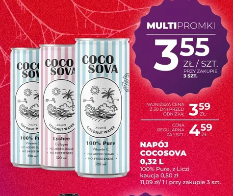 Napój Cocosova z Liczi promocja w Duży Ben