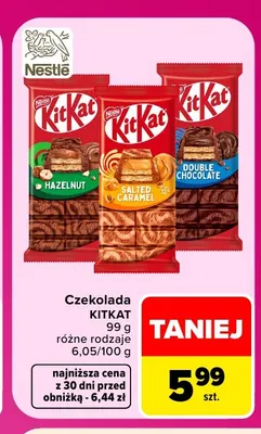 Czekolada KitKat Salted Caramel promocja w Carrefour Market