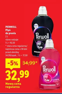 Płyn do prania Perwoll promocja w Lidl