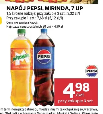 Napój gazowany Pepsi promocja w Stokrotka