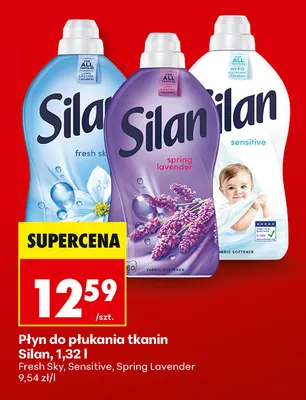 Płyn do płukania tkanin Silan Sensitive promocja w Biedronka