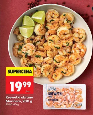 Krewetki obrane Marinero promocja w Biedronka