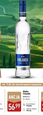 Wódka Finlandia promocja w Aldi