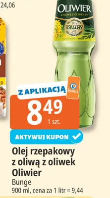 Olej rzepakowy z oliwą z oliwek Oliwier promocja w Leclerc