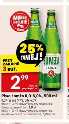 Piwo Łomża pils 6,0% 500ml promocja w Twój Market