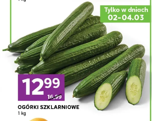 Ogórki szklarniowe promocja w Stokrotka
