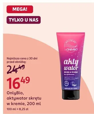 Aktywator skrętu w kremie OnlyBio promocja w Rossmann