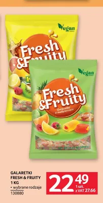 Galaretki Fresh & Fruity Wawel promocja w Selgros