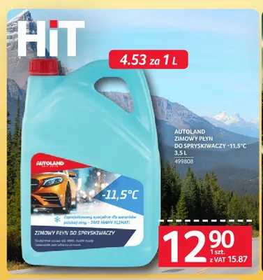 Zimowy płyn do spryskiwaczy -11,5°C Autoland promocja w Selgros