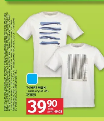 T-shirt męski promocja w Selgros