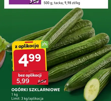 Ogórki szklarniowe promocja w Stokrotka