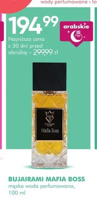 Woda perfumowana męska Bujairami Mafia Boss promocja w Super-Pharm