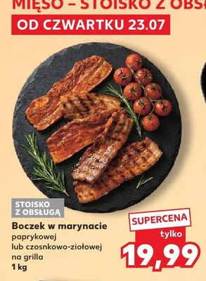 Boczek w marynacie paprykowej na grilla promocja w Kaufland