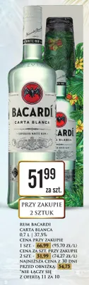 Rum Bacardi Carta Blanca promocja w Dino