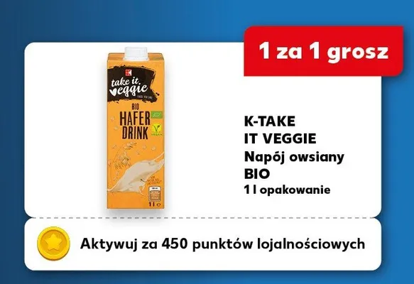 Napój owsiany BIO promocja w Kaufland