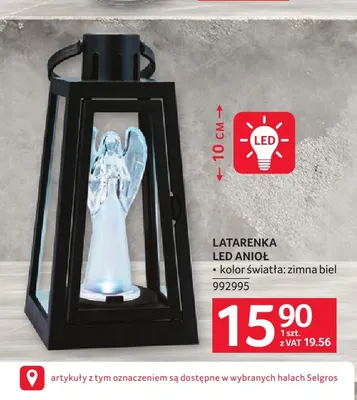 Latarenka LED Anioł 10 cm promocja w Selgros