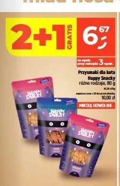 Przysmaki dla kota Happy Snacky Clouds promocja w Dealz
