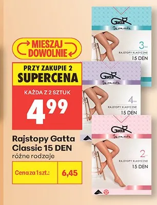 Rajstopy Gatta Classic 15 DEN promocja w Biedronka