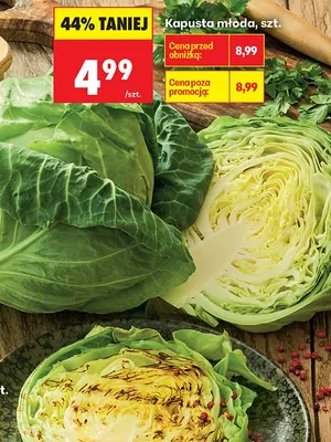Kapusta młoda bio promocja w Biedronka