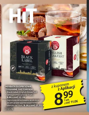 Herbata ekspresowa English Breakfast Teekanne promocja w Selgros