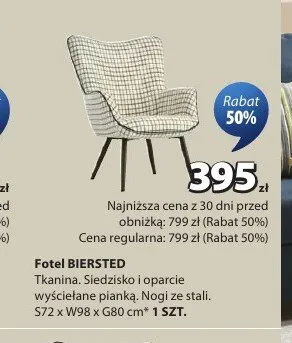 Fotel BIERSTED promocja w Jysk