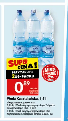Woda niegazowana Kasztelańska promocja w Twój Market