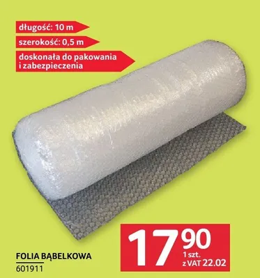 Folia bąbelkowa promocja w Selgros
