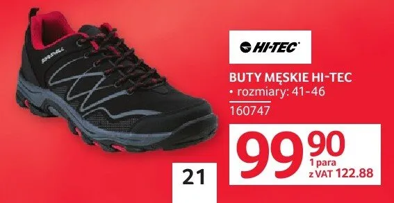 Buty męskie Hi-Tec promocja w Selgros