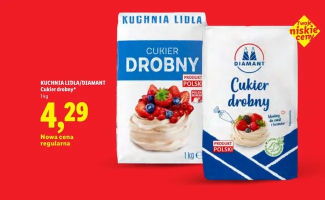 Cukier drobny Kuchnia Lidla promocja w Lidl