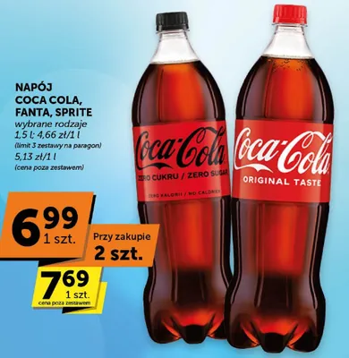 Napój Coca Cola wybrane rodzaje promocja w ABC