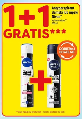 Antyperspirant damski Nivea Black & White Invisible Clear promocja w POLOmarket