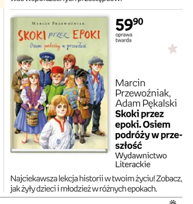Książka Skoki przez epoki. Osiem podróży w przeszłość Marcin Przewoźniak, Adam Pękalski Wydawnictwo Literackie oprawa twarda promocja w Empik