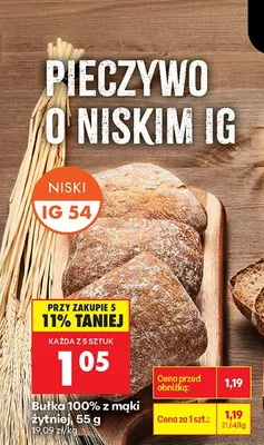 Pieczywo o niskim IG promocja w Biedronka