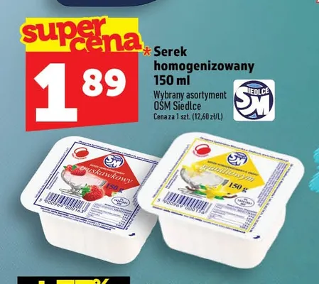 Serek homogenizowany waniliowy OSM Siedlce promocja w TOPAZ