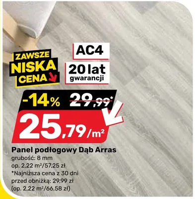 Panel podłogowy Dąb Arras promocja w Bricomarche