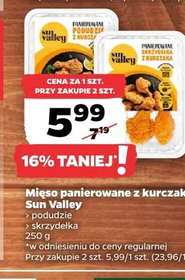 Mięso panierowane z kurczaka podudzie Sun Valley promocja w Netto