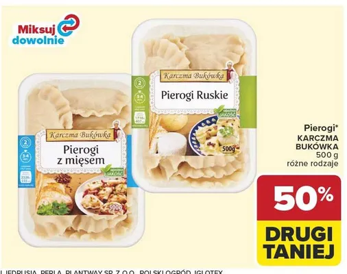 Pierogi z mięsem Karczma Bukówka promocja w Carrefour Market