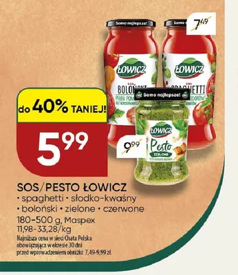 Pesto czerwone Łowicz promocja w Chata Polska