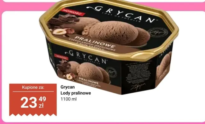 Lody pralinowe Grycan promocja w Dino