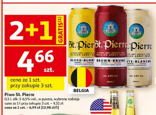 Piwo St. Pierre Blanche promocja w Auchan