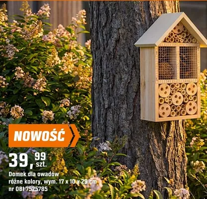 Domek dla owadów różne kolory promocja w OBI