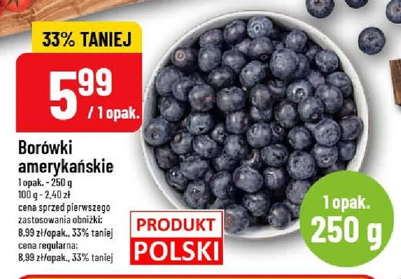 Borówki amerykańskie promocja w POLOmarket
