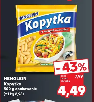 Kopytka Henglein promocja w Kaufland