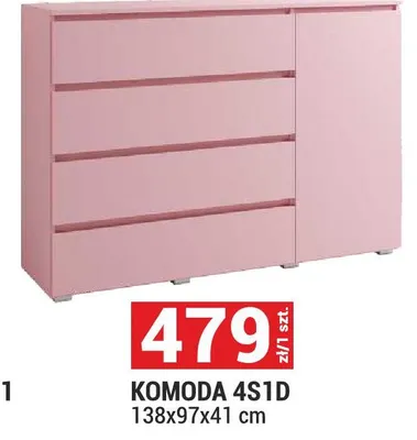 Komoda 4S1D promocja w Merkury Market