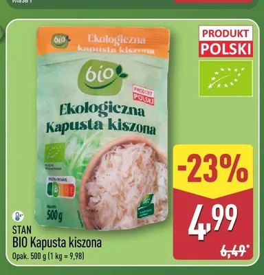 BIO Kapusta kiszona polska Stan promocja w Aldi